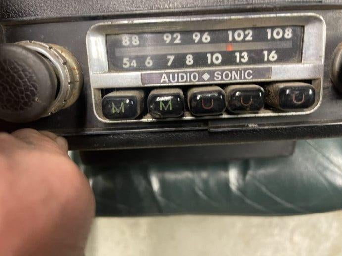 Autoradio vintage jaren 70 onderbouw met speaker, Ophalen, Gebruikt