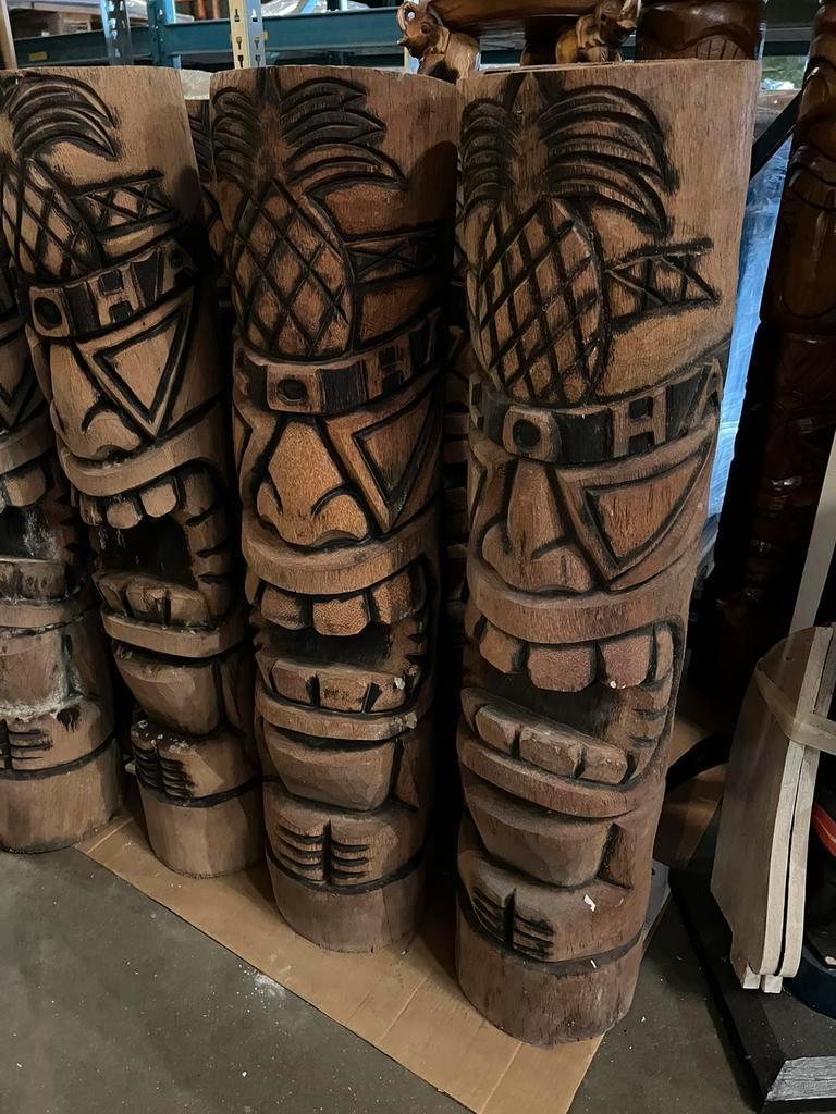 Tiki Beeld 1Meter  / Beeld Groot (hand gesneden)