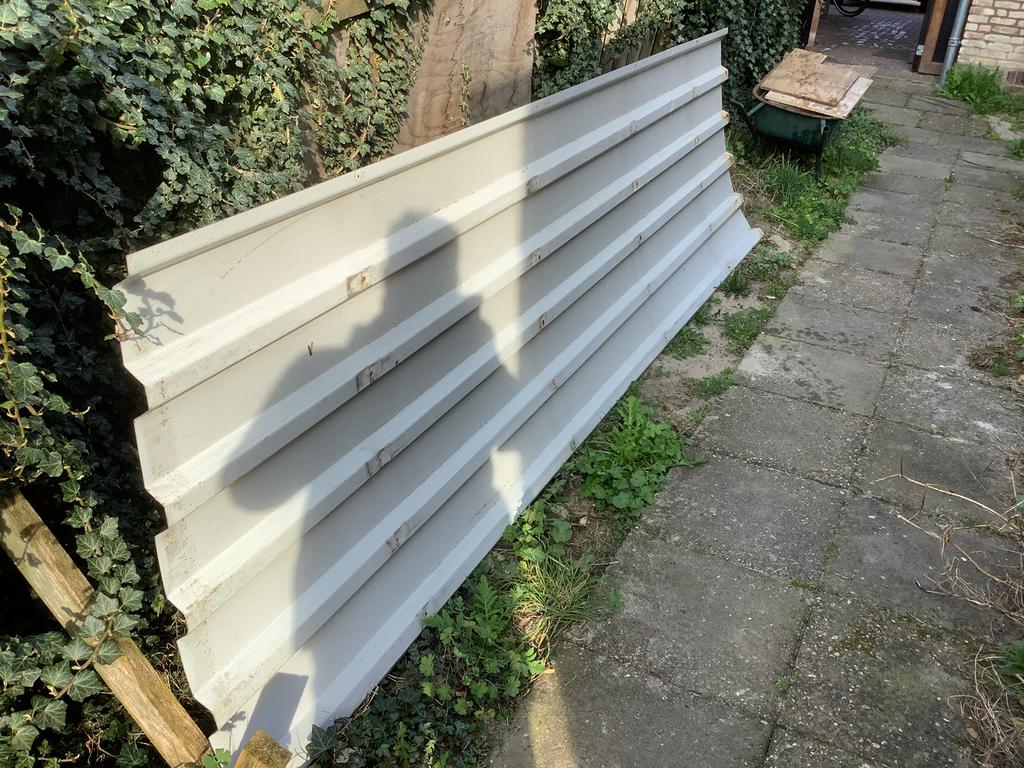 Dakplaten dikwandig te koop, Gebruikt, Overige kleuren, 15 m² of meer, Metaal