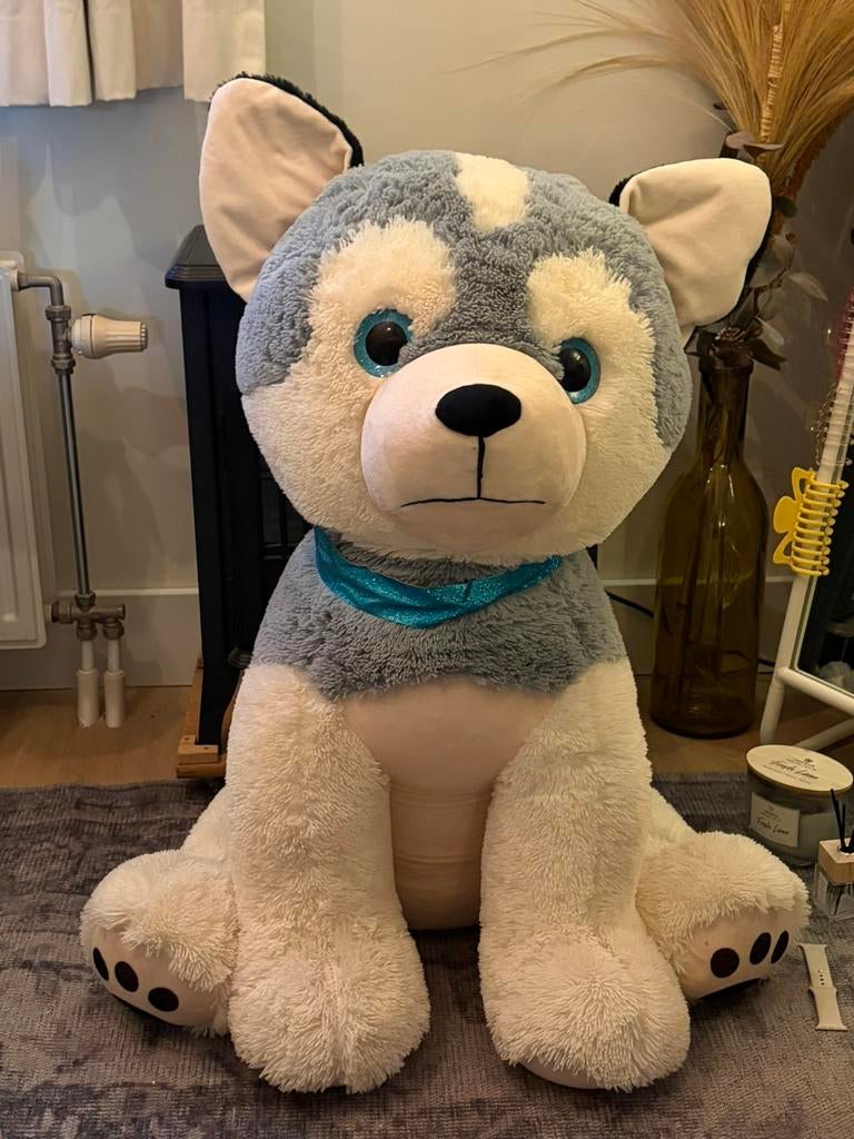 Grote husky hond 90cm, Ophalen of Verzenden, Zo goed als nieuw, Hond