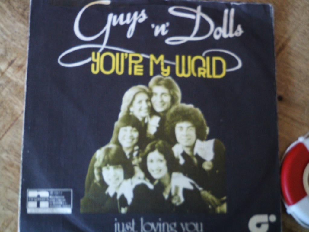 guys 'n' dolls - you're my world 4mrt, 7 inch, Single, Ophalen of Verzenden, Zo goed als nieuw