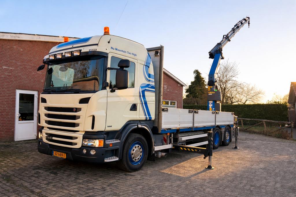 Scania G440 / 6x2 / Palfinger PK 34002SH / Euro6 / Automaat, Automaat, Stof, Scania, Beige