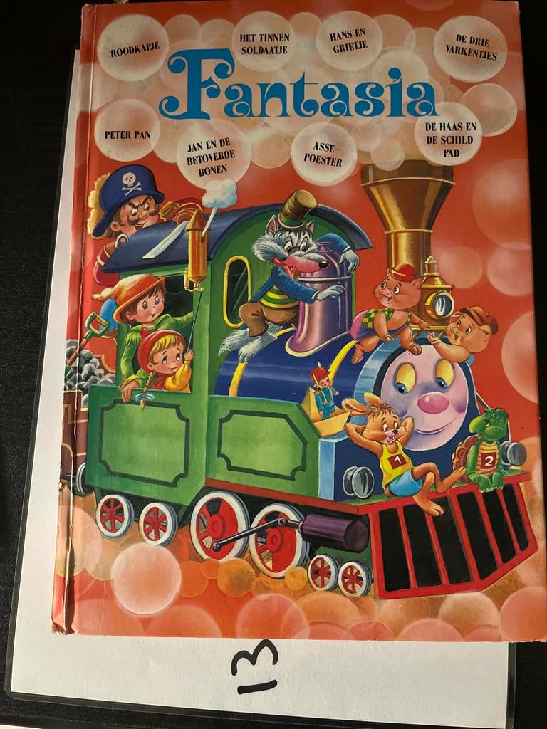 Fantasia Sprookjesboek: Roodkapje, Peter Pan, Hans en Grietj, Ophalen of Verzenden, Zo goed als nieuw