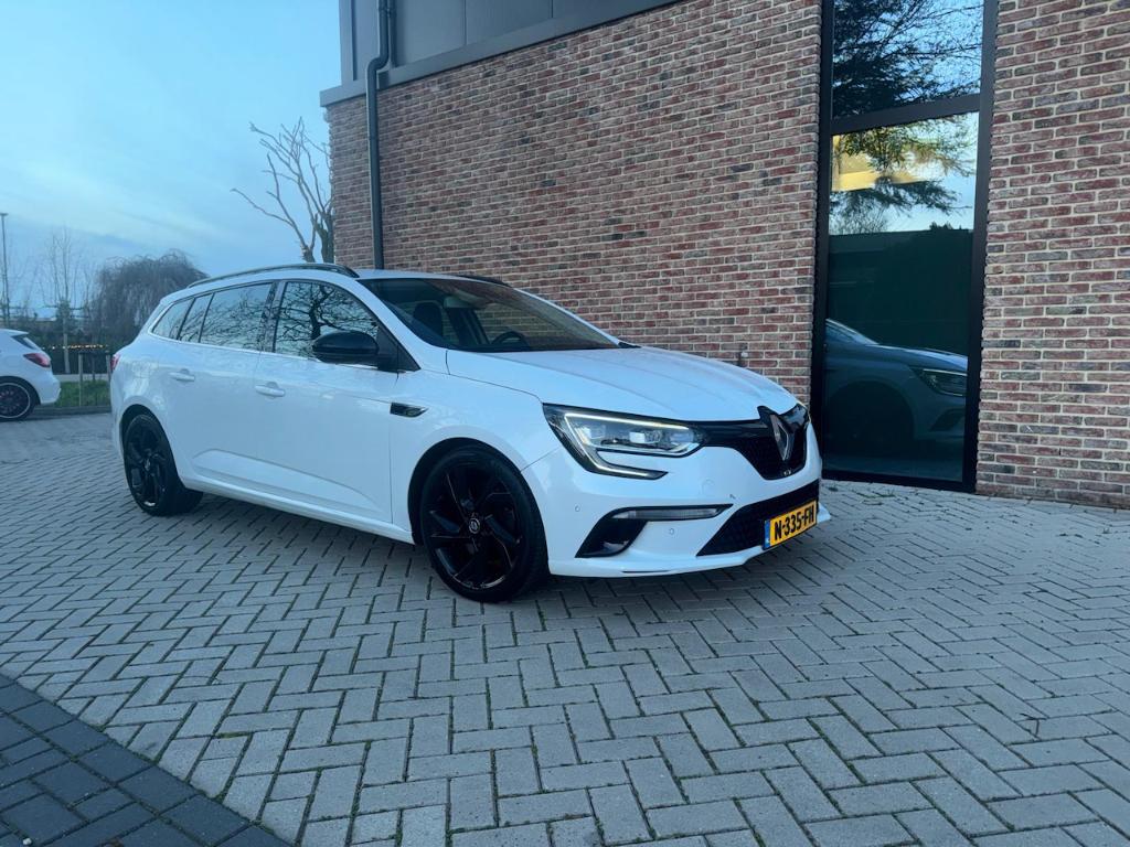 Renault Mégane 1.6 GT Turbo 205 EDC Estate 2017 Wit, Auto's, 1618 cc, Euro 6, 4 cilinders, Leder en Stof
