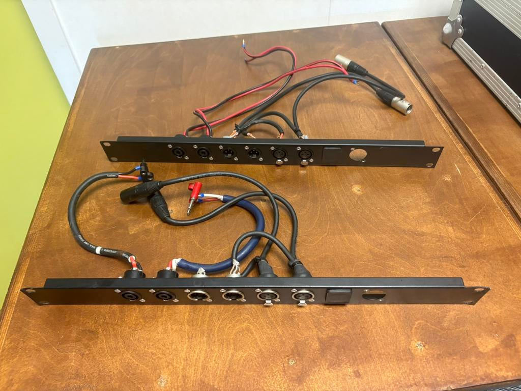 2 x patch panel: SpeakON + XLR (19” rack mounted), Ophalen of Verzenden, Zo goed als nieuw
