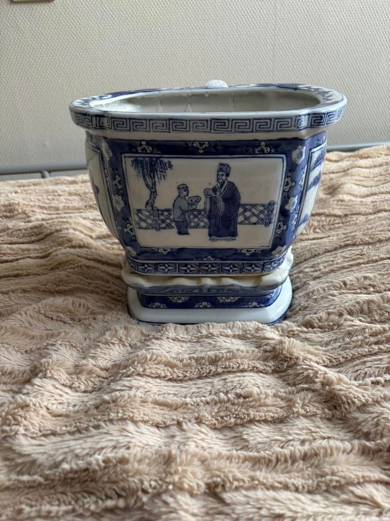 Te koop chinese bliempot op onderstel, Ophalen of Verzenden