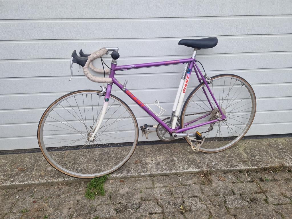 Giant Racefiets - Paars - Vintage, Fietsen en Brommers, Ophalen, Gebruikt, 10 tot 15 versnellingen, Aluminium