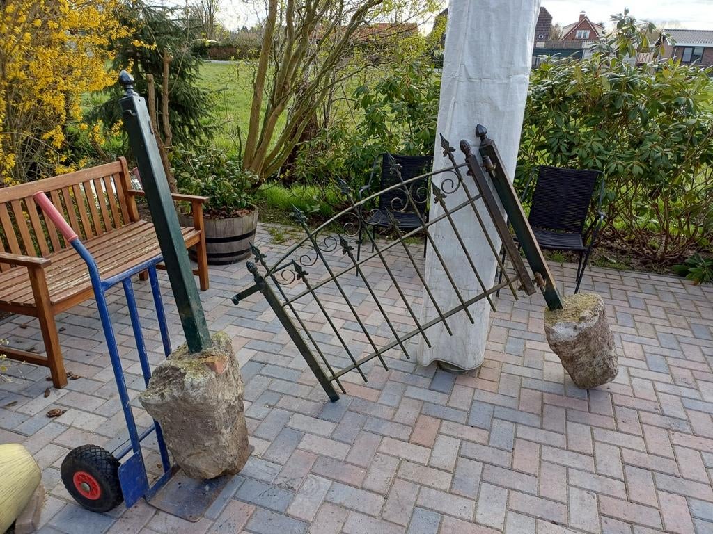 Looppoort hekwerk, Tuin en Terras, Tuinhekken en Hekwerk, Ophalen, Met poort, Gebruikt, Sierhekwerk