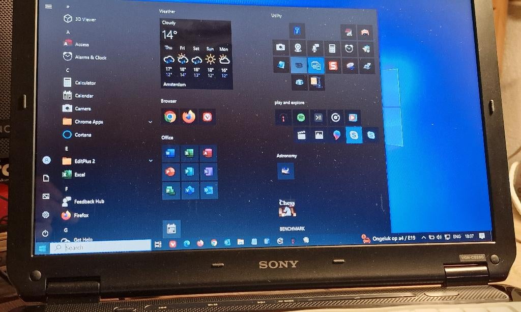 Sony VAIO laptop, Computers en Software, Ophalen, Gebruikt, HDD, Qwerty