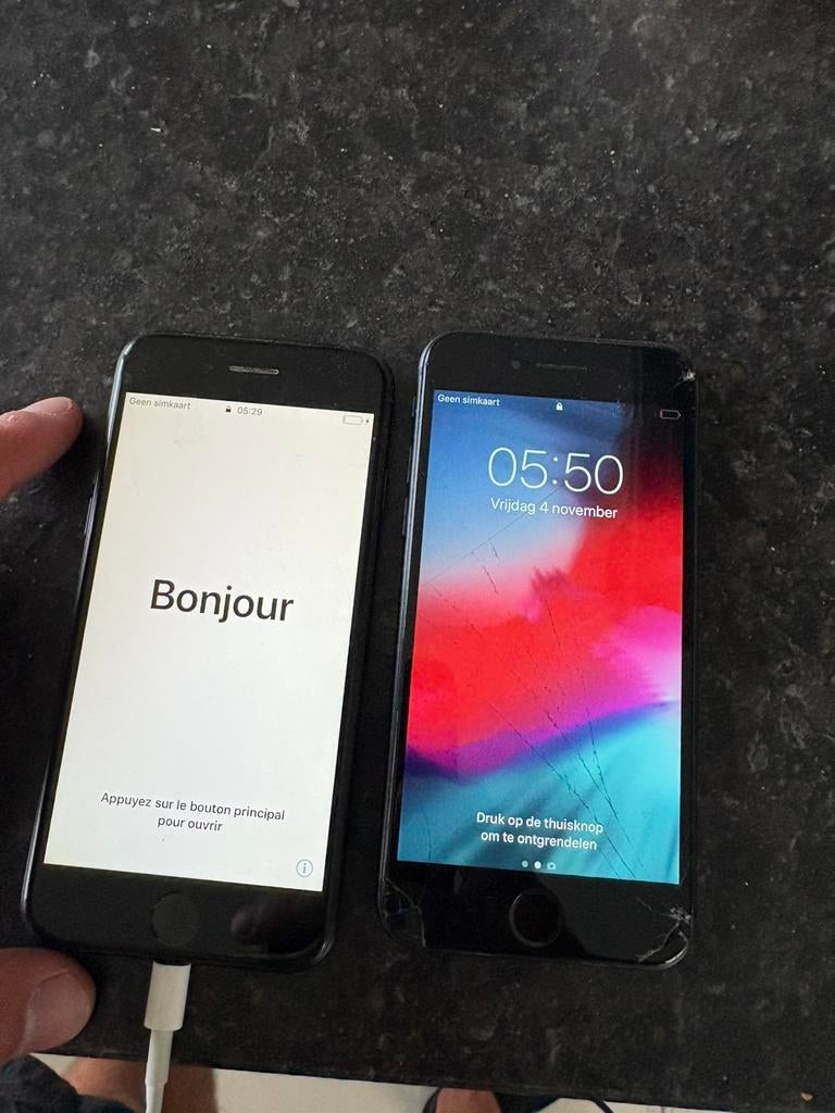 2x iphone 8 te koop, Ophalen of Verzenden, Zo goed als nieuw, Zwart, 64 GB