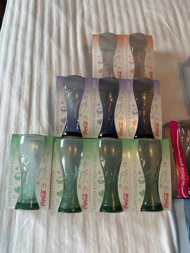 McDonald's Coca-Cola Glazen Collectie (32 stuks), Verzamelen, Ophalen, Nieuw, Frisdrankglas