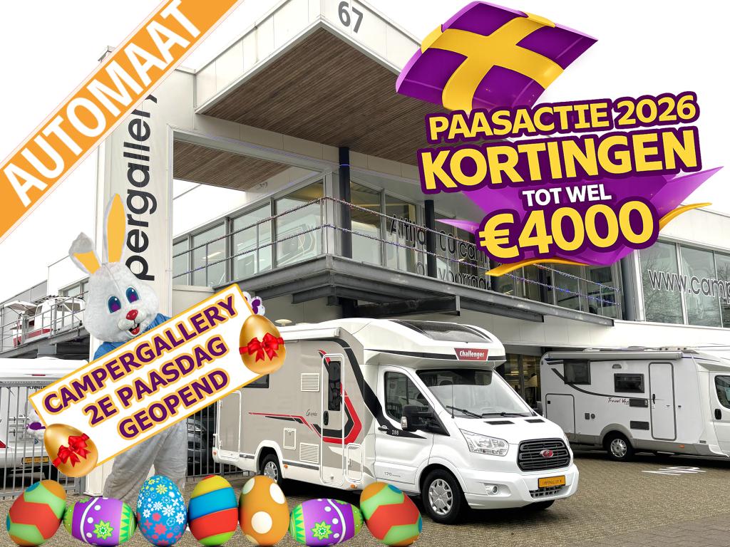 Challenger Graphite 288 AUTOMAAT 15.000KM! QUEENSBED HEFBED, Automaat, Ford, Bedrijf, Diesel