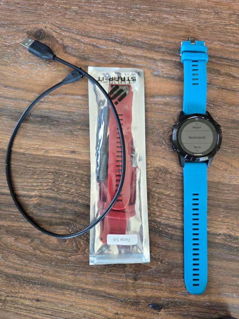 Hele mooie Garmin Fenix 5 Sapphire, GARMIN, Zwart, Ophalen of Verzenden, Zo goed als nieuw