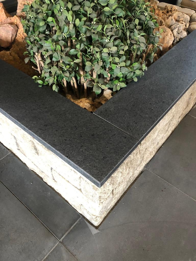 vijverranden muurafdekkers afdekplaten kleurvast basalt, Ophalen of Verzenden, Nieuw