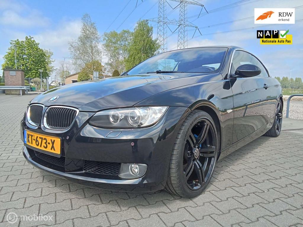 BMW 3-serie Cabrio 325i High Executive/automaat/leder, Auto's, Achterwielaandrijving, Gebruikt, Zwart, Cabriolet
