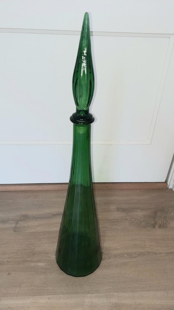 Grote Empoli genie vintage vaas groen,lees de beschrijving, Huis en Inrichting, Woonaccessoires | Vazen, 50 tot 75 cm, Ophalen of Verzenden