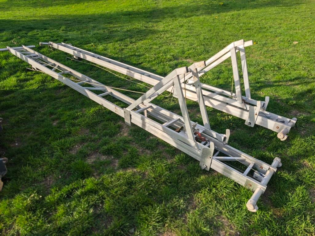 Aluminium mast werk stelling/trap lift, Ophalen, Zo goed als nieuw, Overige typen, 2 tot 5 meter