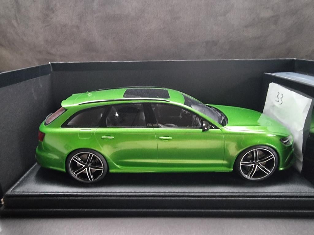 Motorhelix Audi RS6 Avant 1:18 - Groen, Ophalen of Verzenden