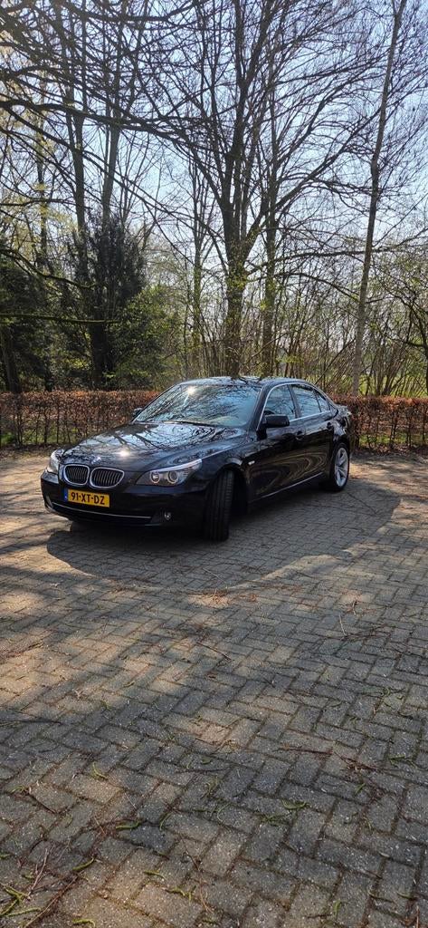 BMW 5-Serie 2.5 I 523 AUT 2007 Zwart, 1800 kg, Zwart, Origineel Nederlands, Grijs