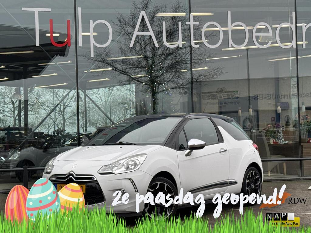 Citroen DS3 1.4 Chic Airco Clima Cruise 17"LMV NAP, Auto's, Voorwielaandrijving, Euro 5, Stof, Zwart