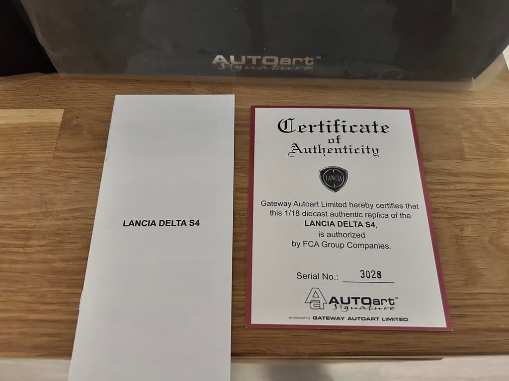 Autoart Lancia Delta S4 Stradale, Ophalen of Verzenden, Nieuw, Autoart