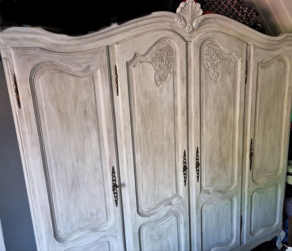 Antieke Franse kledingkast - Brocante stijl, Ophalen
