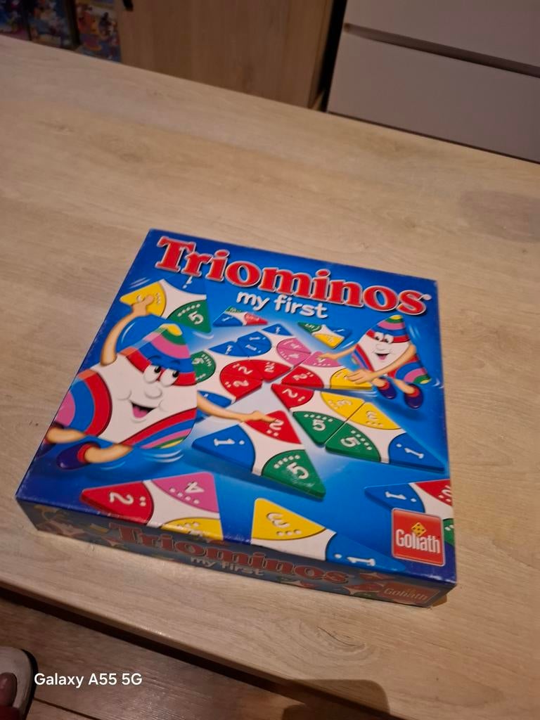Triominos My First - Educatief Driehoek Dominospel, Goliath BV, Goliath, Ophalen of Verzenden, Zo goed als nieuw