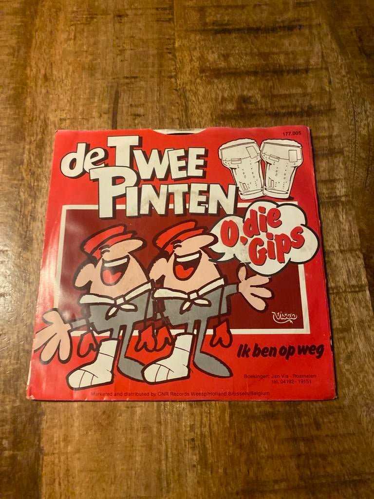De Twee Pinten - O die Gips / Ik ben op weg (Vinyl Single), Cd's en Dvd's, Ophalen of Verzenden, Gebruikt, 7 inch