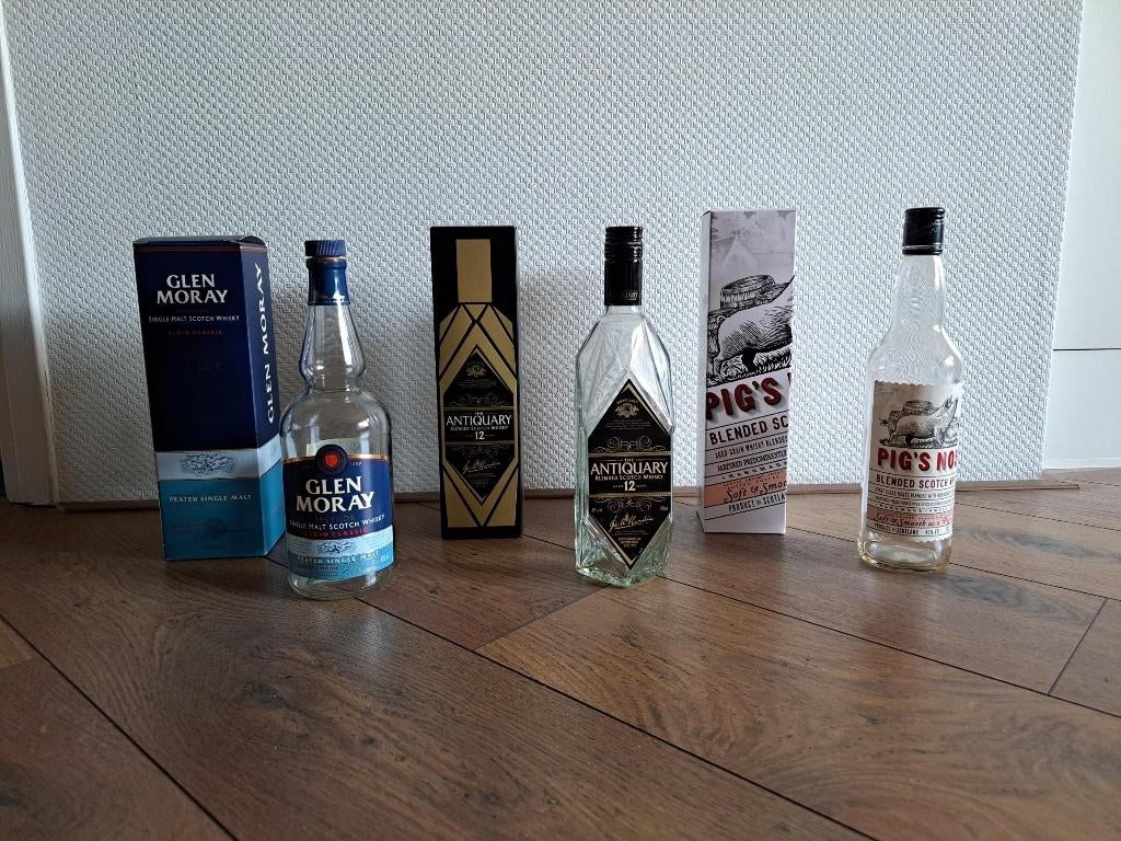 whisky fles MET doos, Verzamelen, Ophalen of Verzenden, Gebruikt, Verpakking