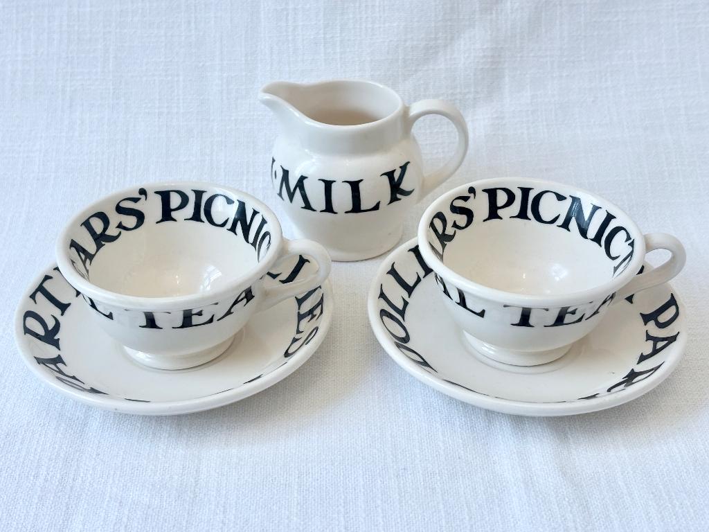 Emma Bridgewater - Toast & Marmalade - Dollies Tea Set, Verzenden, Zo goed als nieuw, Overige stijlen, Kop(pen) en/of Schotel(s)