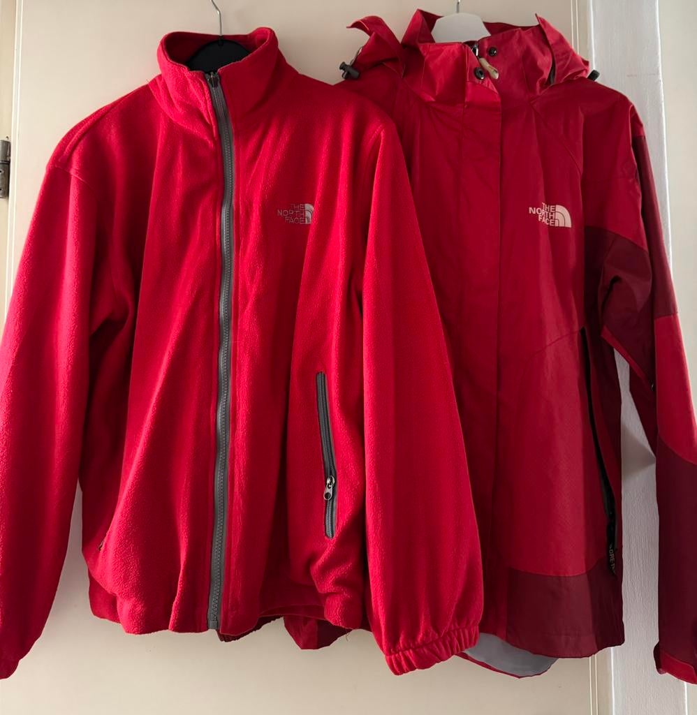 The north face 3 in 1 jack vest summit series XL dames, Ophalen of Verzenden, Zo goed als nieuw, Rood