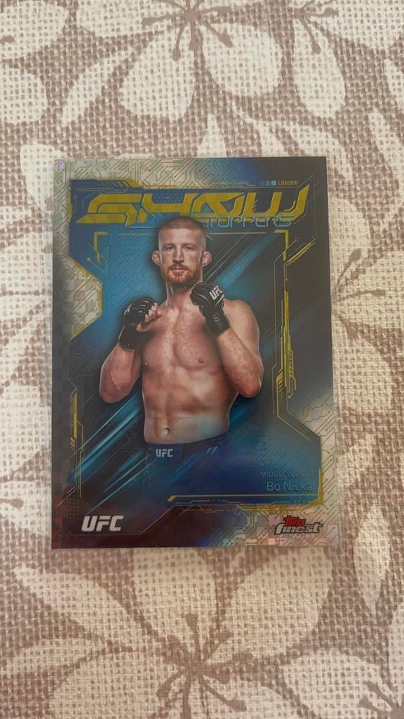Bo Nickal SHOWSTOPPERS | TOPPS UFC FINEST 2025, Ophalen of Verzenden, Nieuw, Losse kaart