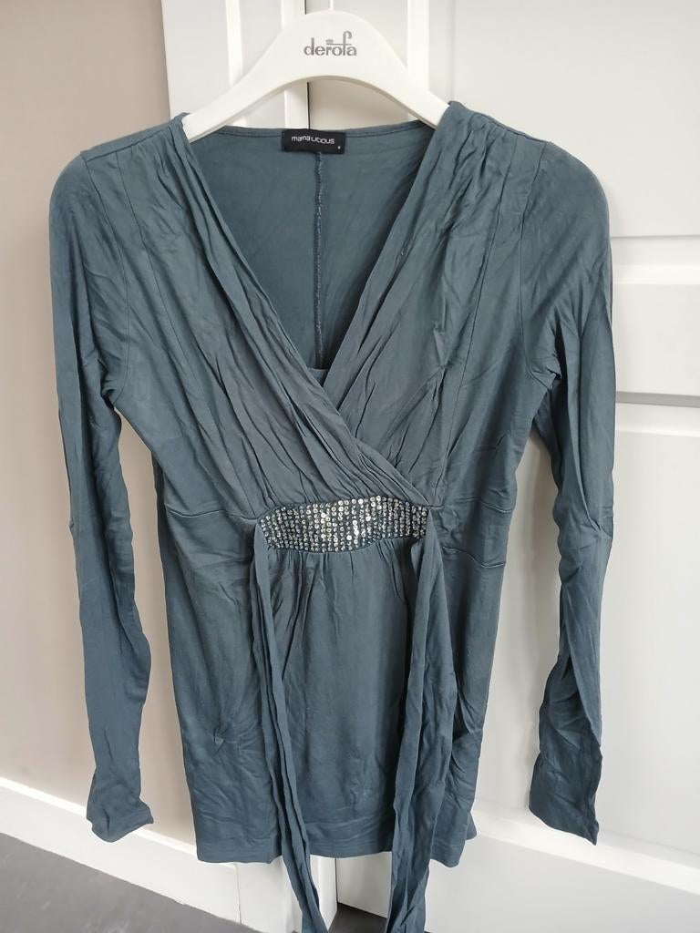 Positie top, Maat 38/40 (M), Blauw, Mamalicious, Zo goed als nieuw