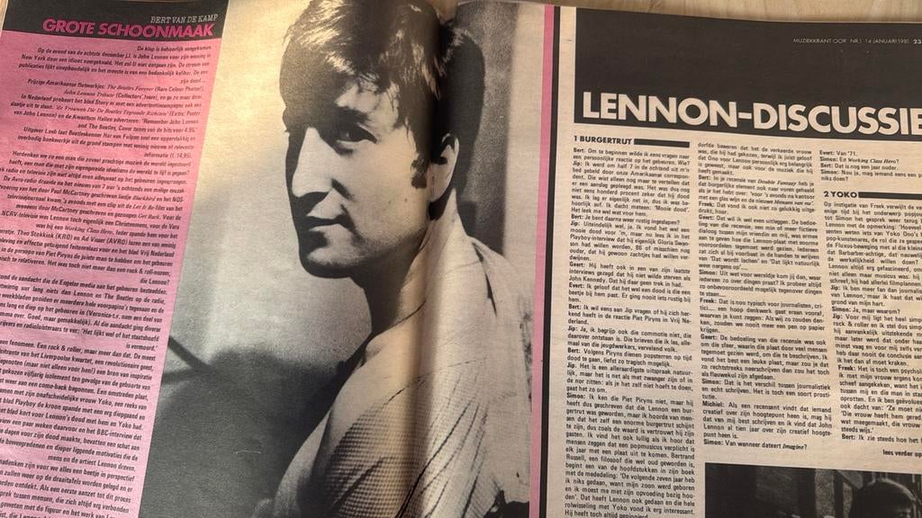 OOR nr.1 - 14 januari 1981 - John Lennon reacties, Boeken, Ophalen of Verzenden, Gelezen, Muziek, Film of Tv