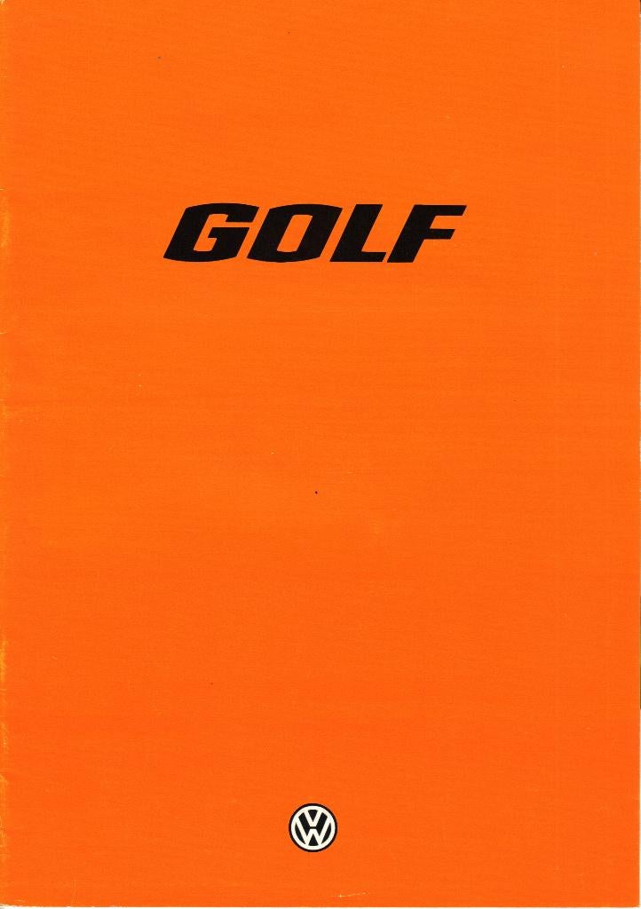 Folder VW Golf 1977, Ophalen of Verzenden, Gelezen, Volkswagen