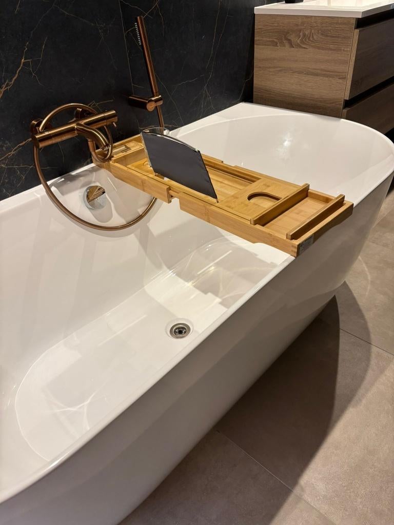 Uitschuifbaar badrek bamboe, Huis en Inrichting, Badkamer | Badtextiel en Accessoires, Ophalen of Verzenden, Nieuw, Bruin