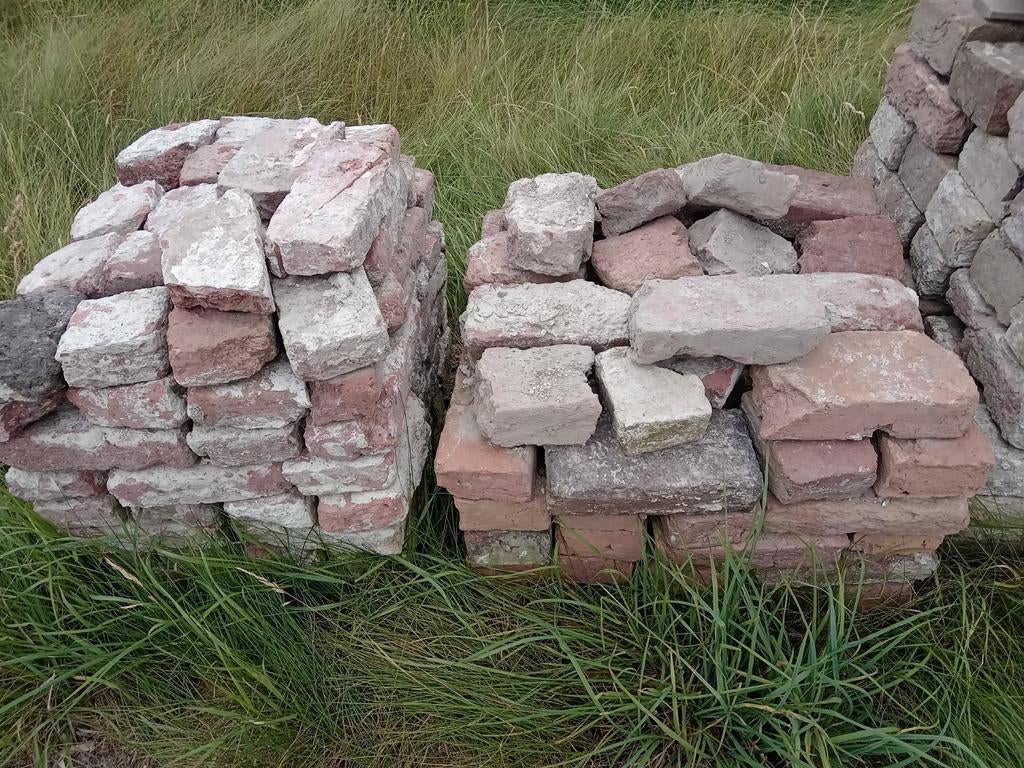 Kloostermoppen, klein en middel formaat, Doe-het-zelf en Verbouw, Metselstenen, Ophalen, Bakstenen