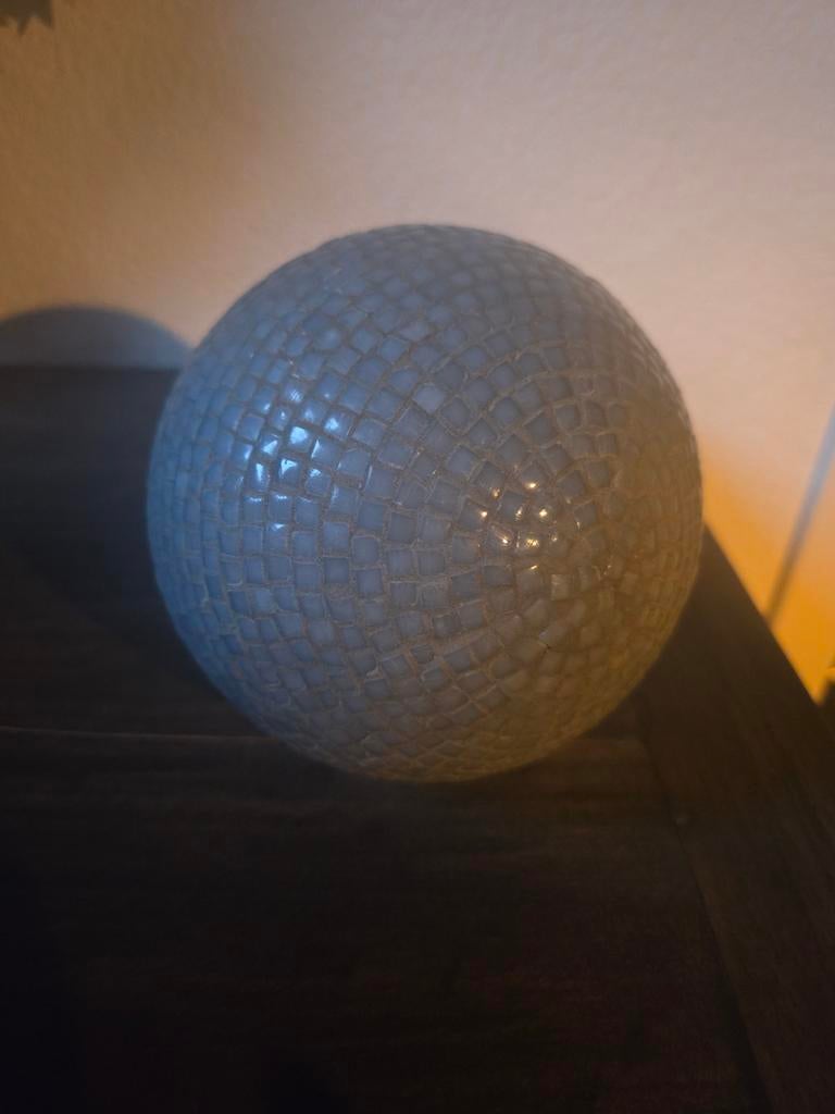 Decoratie bal ,Kleur grijs,doorsnede 13 cm igs, Ophalen of Verzenden