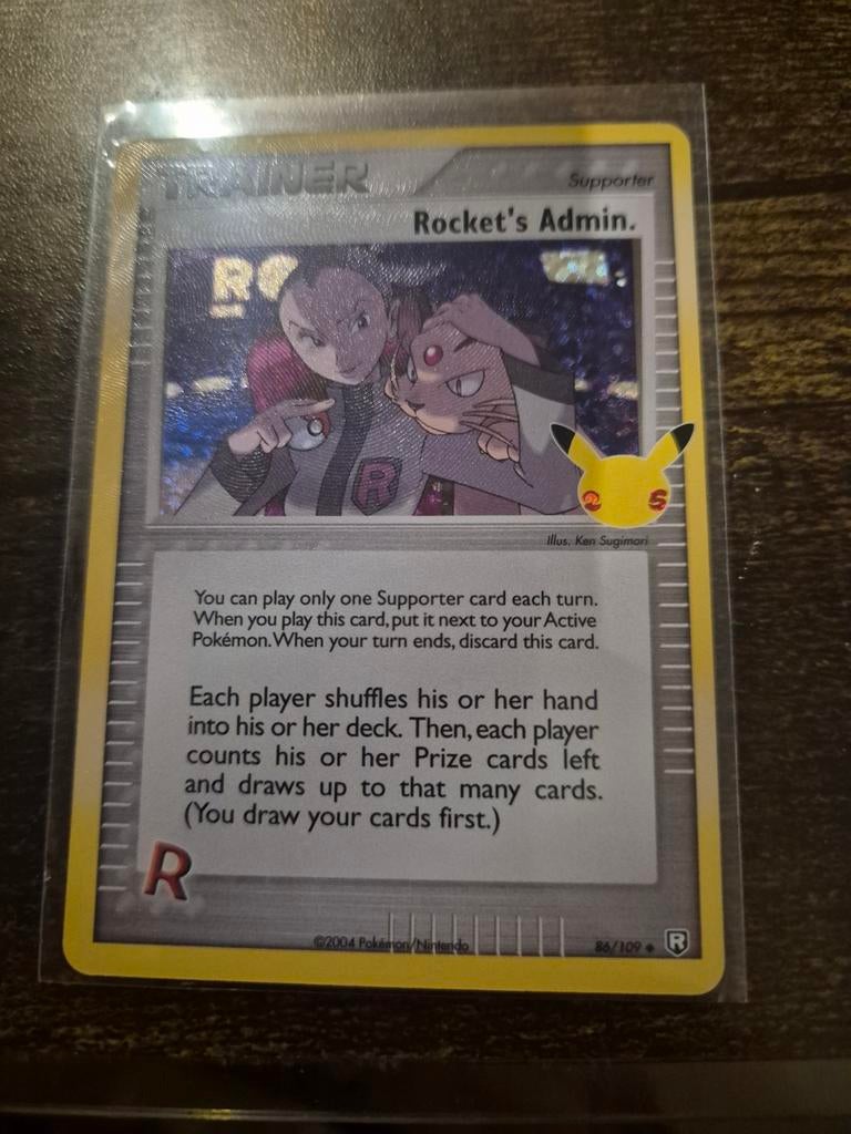 Rocket's admin 86/109, Hobby en Vrije tijd, Verzamelkaartspellen | Pokémon, Ophalen of Verzenden, Nieuw