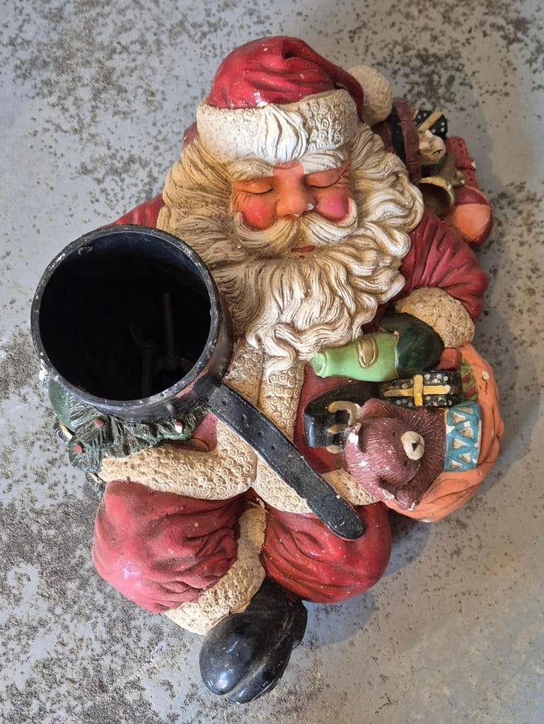 UNIEK! Vintage Kerstboomstandaard - Slapende Kerstman, Verzamelen, Efteling, Gebruikt, Beeldje of Poppetje, Ophalen