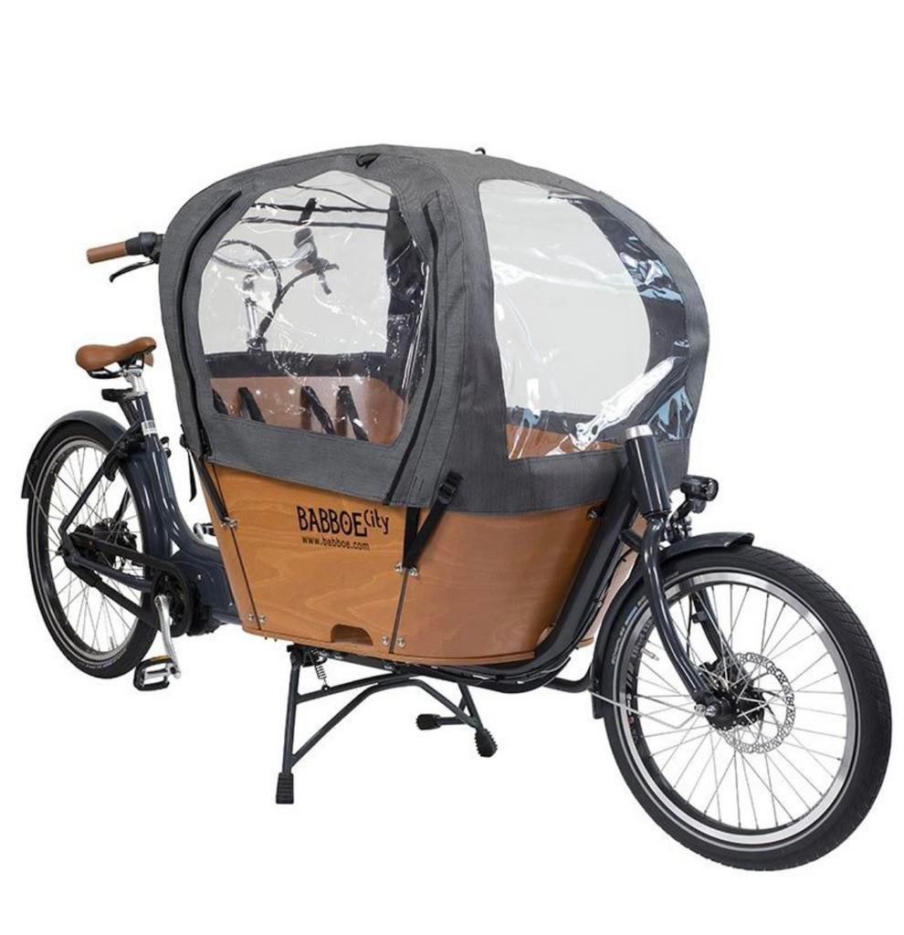 Complete set regen- EN zonnetent babboe city, Fietsen en Brommers, Ophalen of Verzenden, Zo goed als nieuw, 4 kinderen of meer