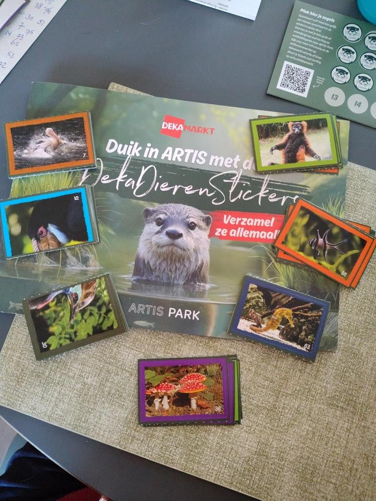 DekaMarkt Artis Dierenstickers (dubbel), Ophalen