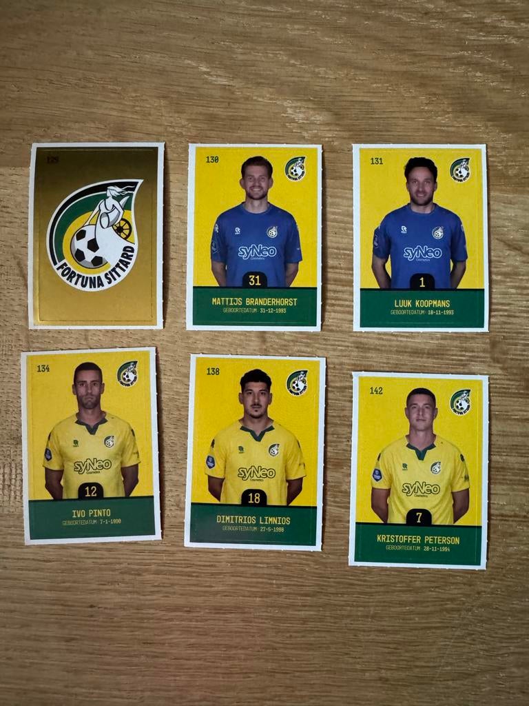 Voetbalplaatjes Fortuna Sittard, Verzamelen, Sportartikelen en Voetbal, Ophalen of Verzenden, Gebruikt, Overige binnenlandse clubs