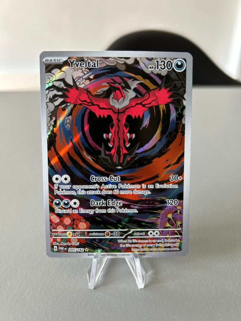 Yveltal 205 - paradox rift - Pokémon Kaart, Ophalen of Verzenden, Zo goed als nieuw, Losse kaart, Foil
