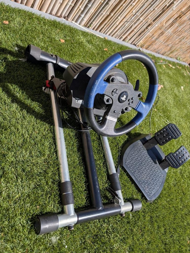 PS4 stuur met pedalen en standaard, Ophalen of Verzenden, Zo goed als nieuw