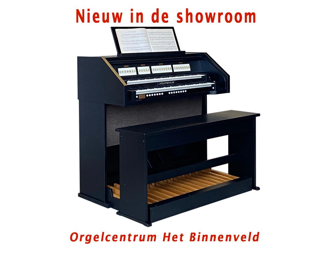 JOHANNUS OPUS 5, smal orgel in zwarte kast, met AK + boxen, Muziek en Instrumenten, Orgels, Ophalen, Zo goed als nieuw, 2 klavieren