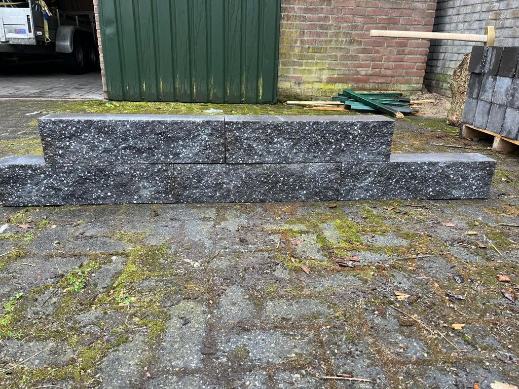 29 Muurblokken 60x15x12 cm Davos, Ophalen, Zo goed als nieuw, Minder dan 100 cm, Minder dan 25 cm