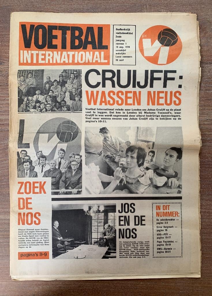 Voetbal International VI Div. tijdschriften uit 1970 / €5,-, Verzamelen, Sportartikelen en Voetbal, Ophalen of Verzenden, Zo goed als nieuw