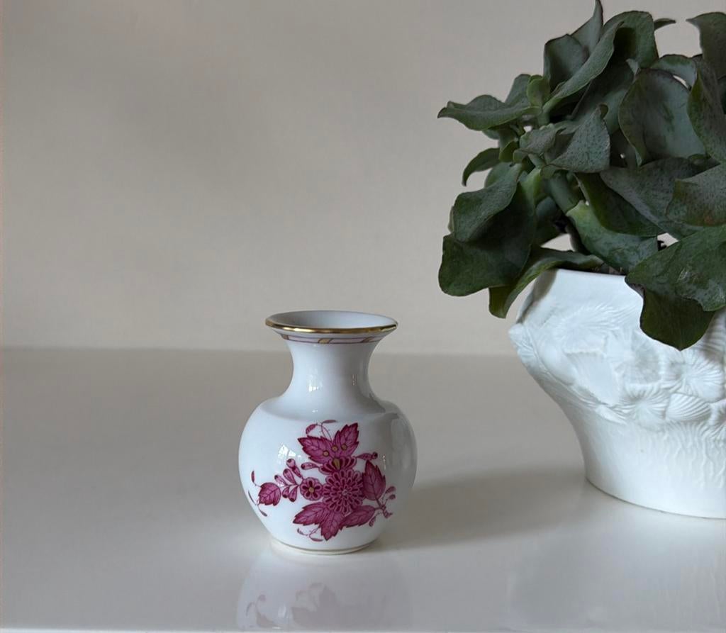 Herend Apponyi Pink vaasje, Verzamelen, Ophalen of Verzenden, Zo goed als nieuw, Porselein