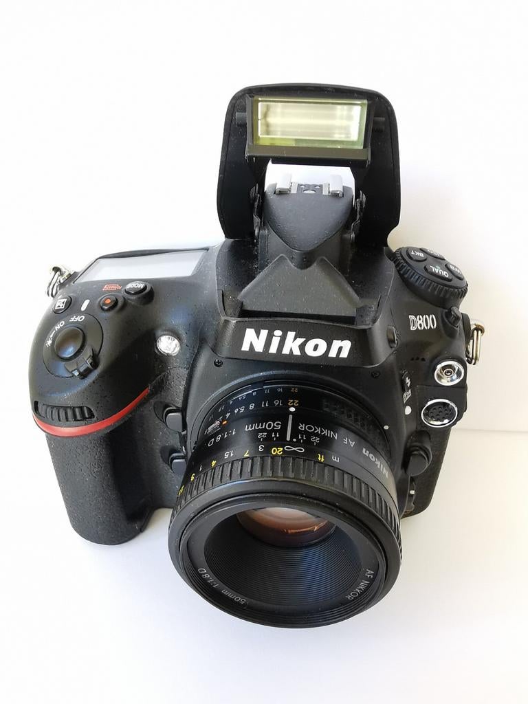 Te Koop : Nikon D800 + 55mm 1.8 lens en Battery Grip., Ophalen of Verzenden, Nikon, Geen optische zoom